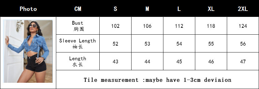 Women Washed Crop Denim Jacket 8