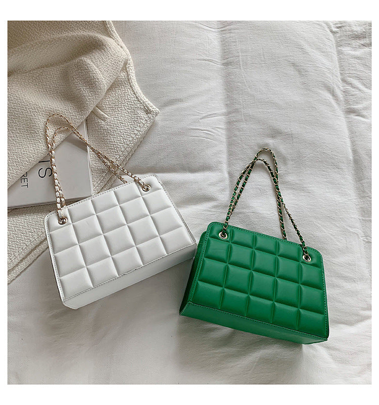 Women Retro Chain Solid Shoulder Bag 42