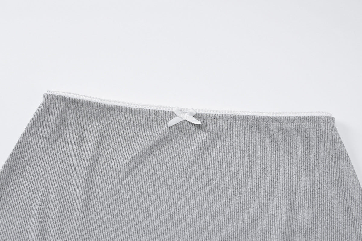 Women summer sexy Crop Top and skirt two-piece set 11