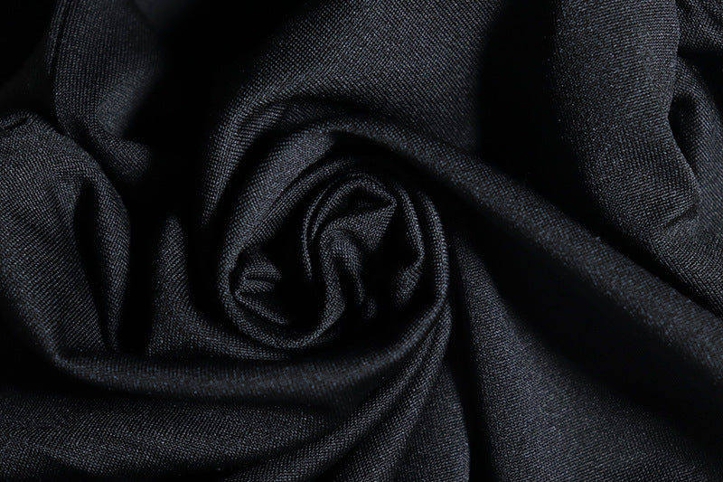 Solid Color Slash Shoulder Long Sleeve Tight Fitting Bodycon dress 19