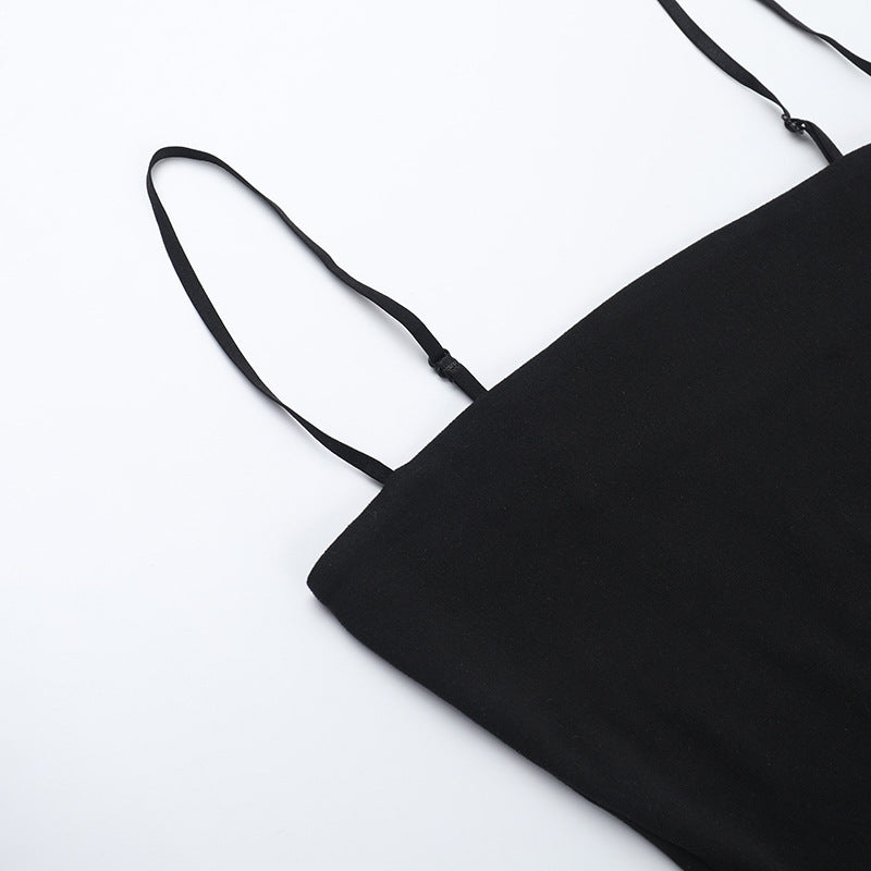 Strap ruffle sexy Low Back women summer Ruffle short dress 11