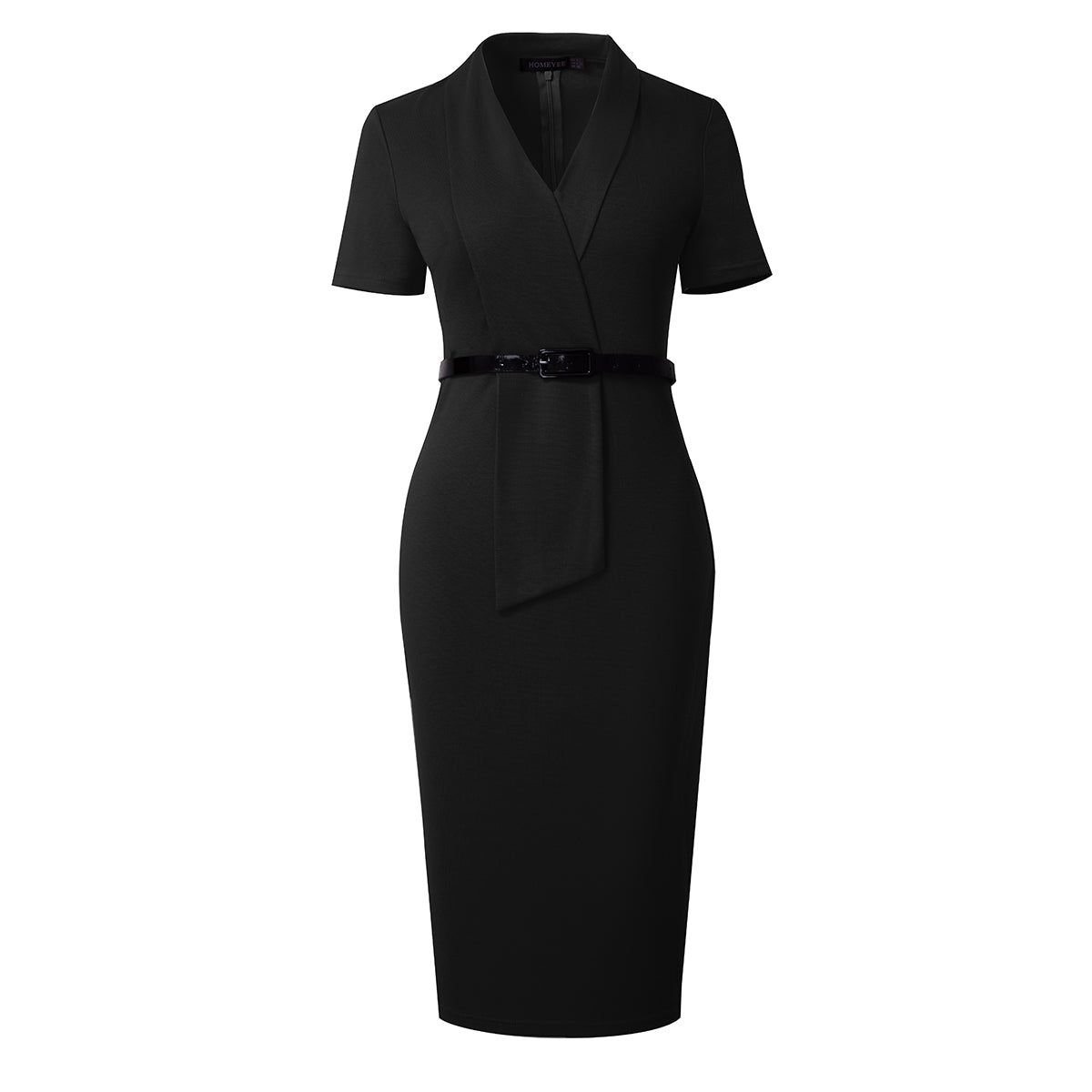 Women's Fashion Sexy Chic Elegant Bodycon Belt Professional Career Dress 8