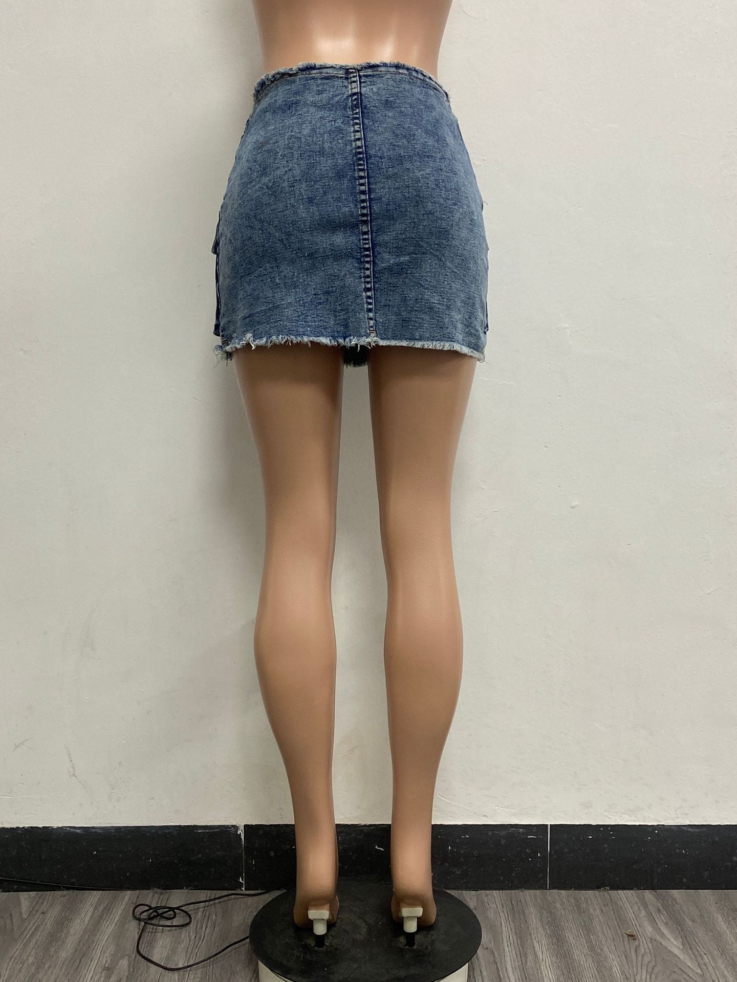 Women Casual Sexy Stretch Denim Skirt 6