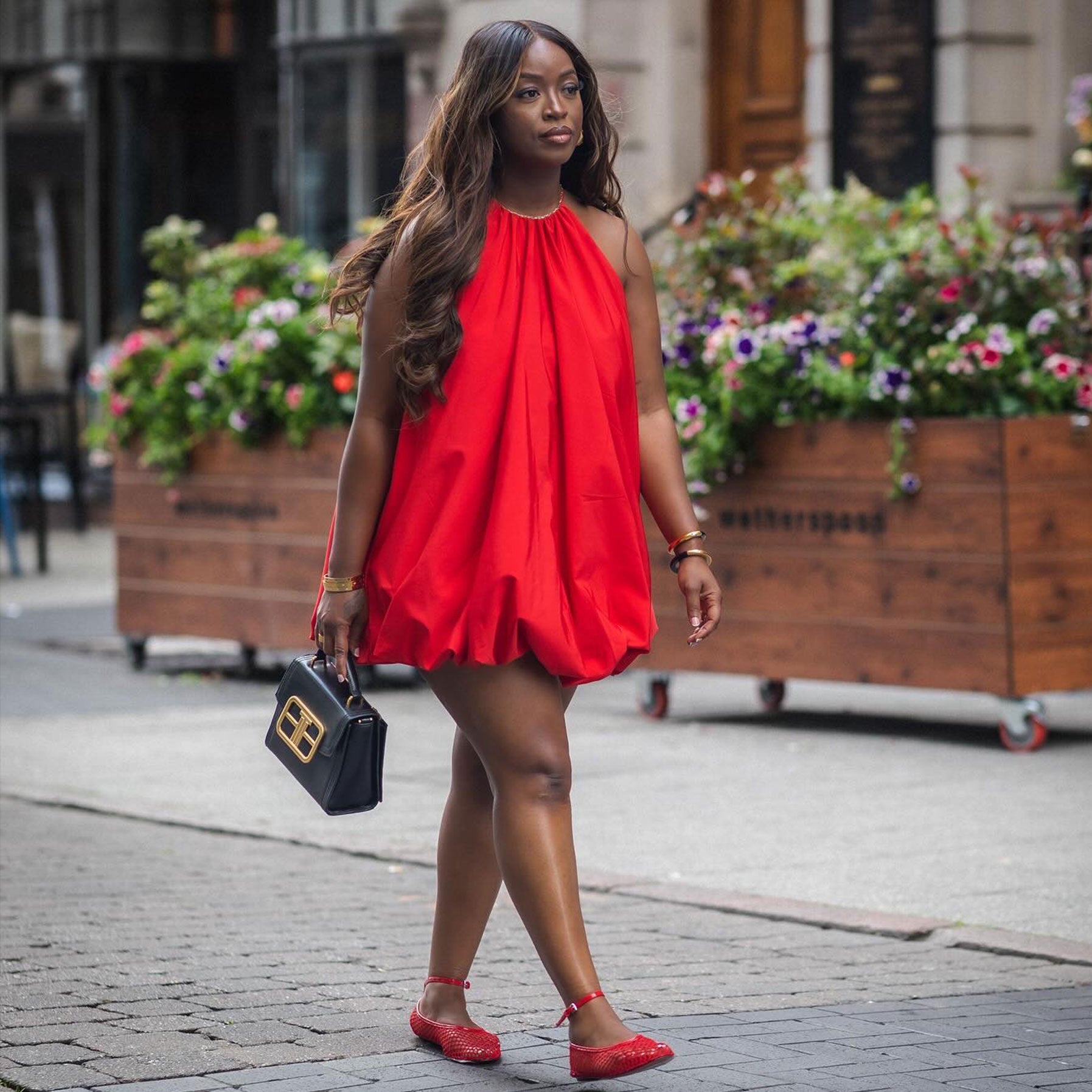 Solid Color Sleeveless Short Bubble Dress 5