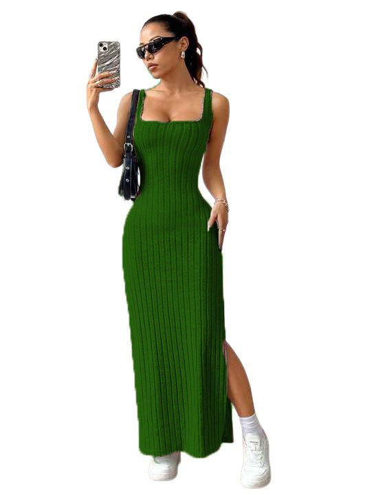 Women's Sexy Fashion Solid Color Sleeveless Dress 6