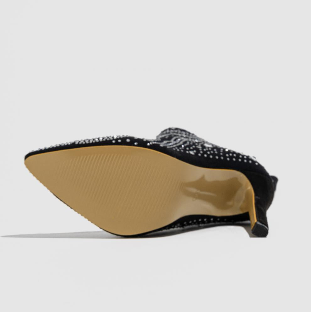 Stiletto Pointed Chic Rhinestone Fashion Nightclub Sexy Elastic Short Boots 10