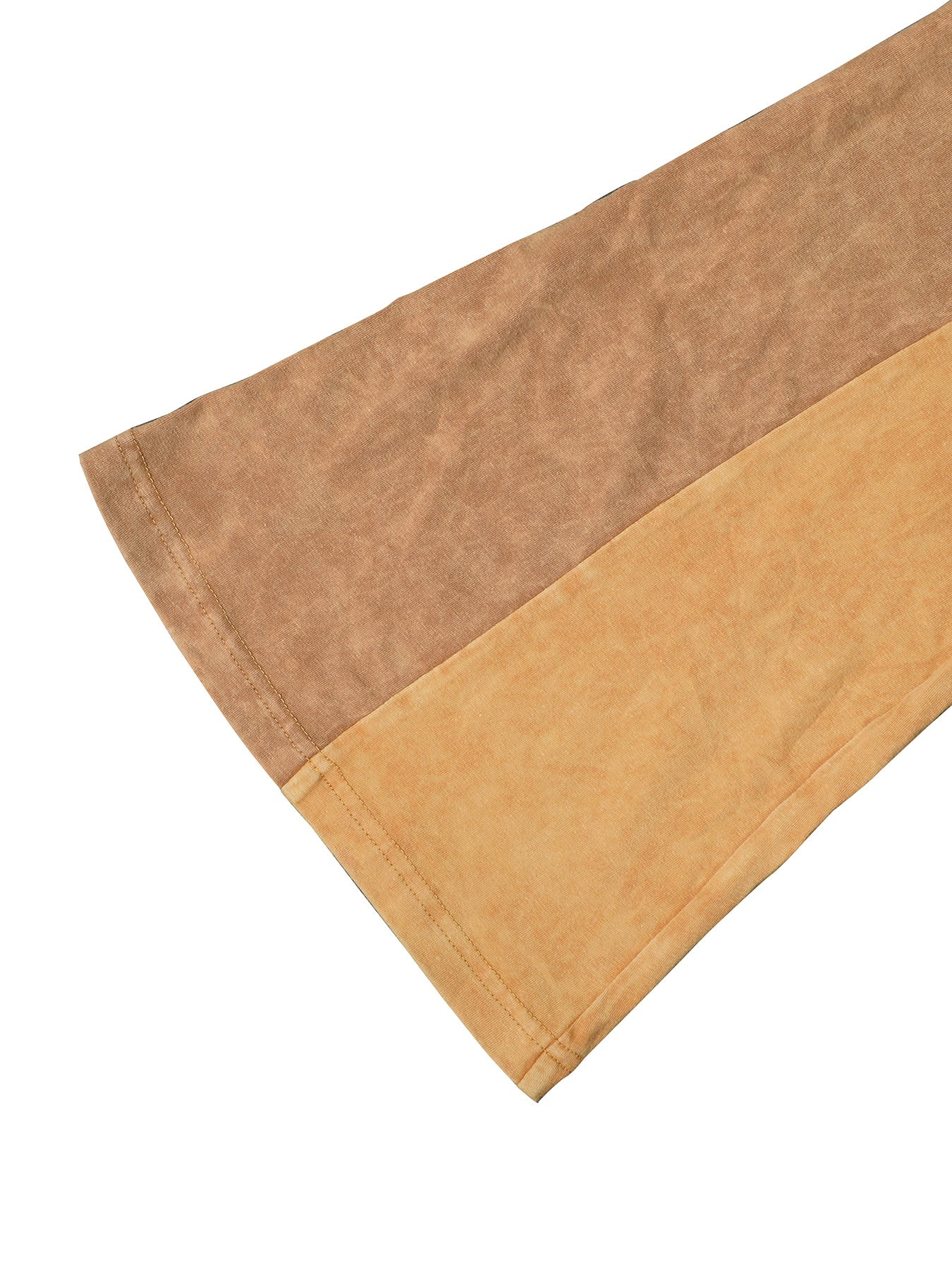 Women's Contrast Color Slim Stretch Top and Washed Long Pants Two-Piece Set 20