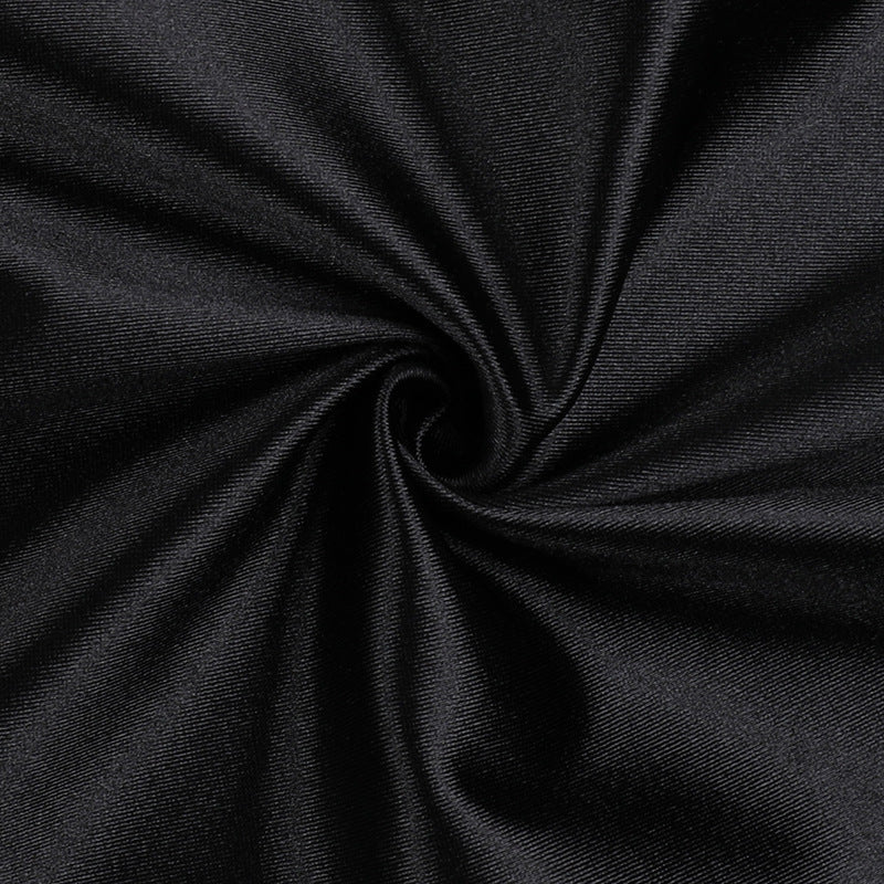 Women's Lace-up High Neck Slit Ruffle Formal Party Dress 17