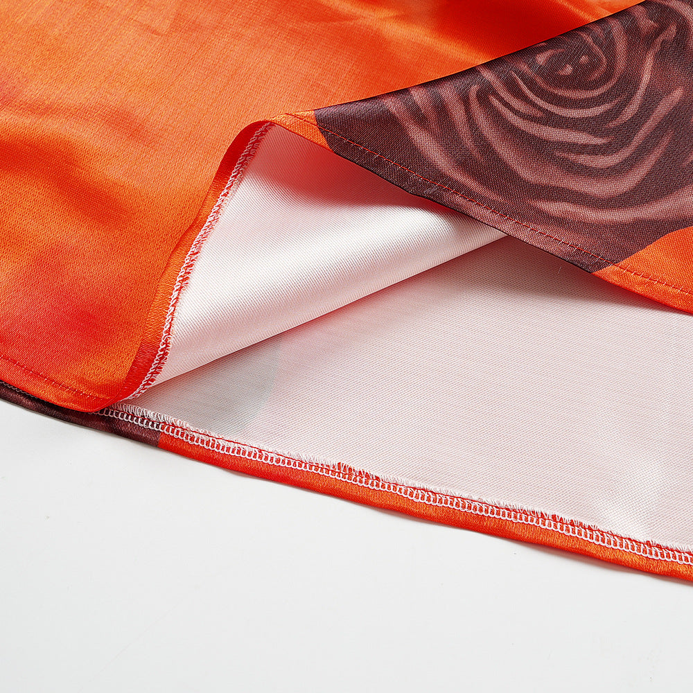 Plus Size Women's African Sleeveless Summer Sexy Print Dress 17