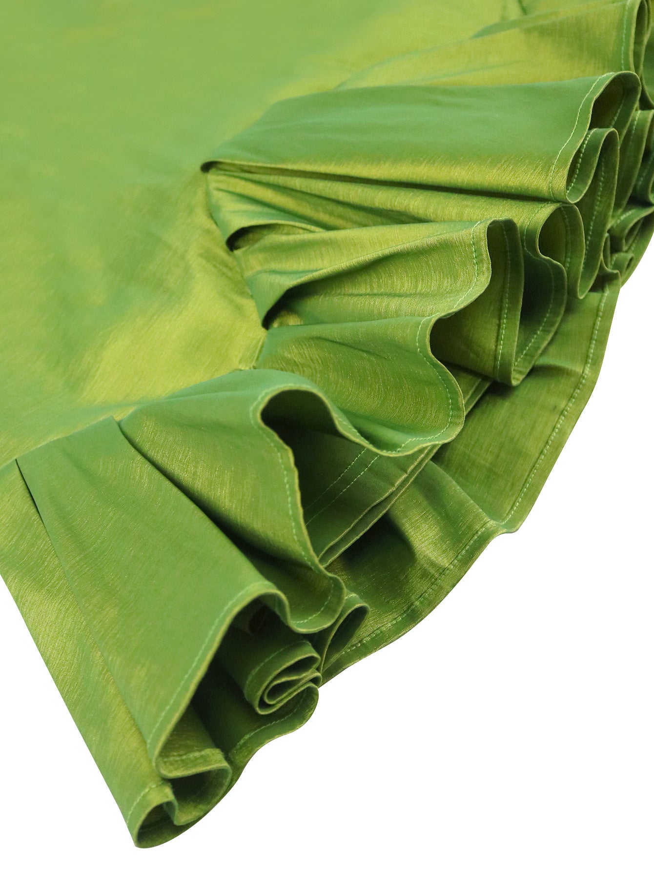 Elegant Puff-Sleeve Party Dress Sequin Patchwork Ruffled Formal Bodycon Gown 9