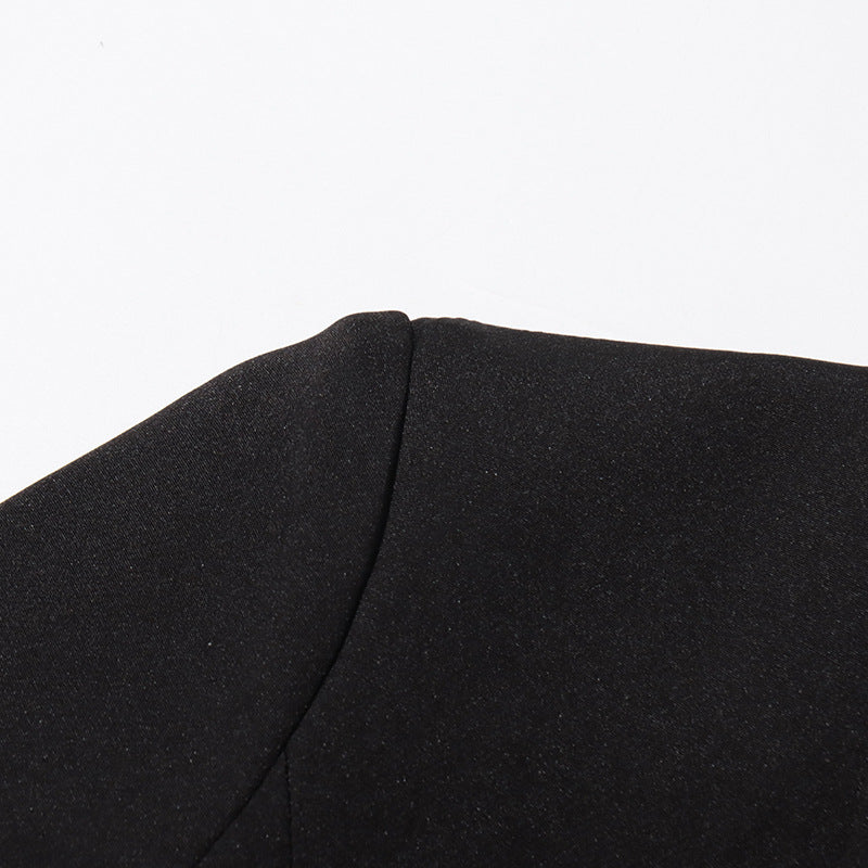 Women British style v-neck beaded Beaded Blazer 13