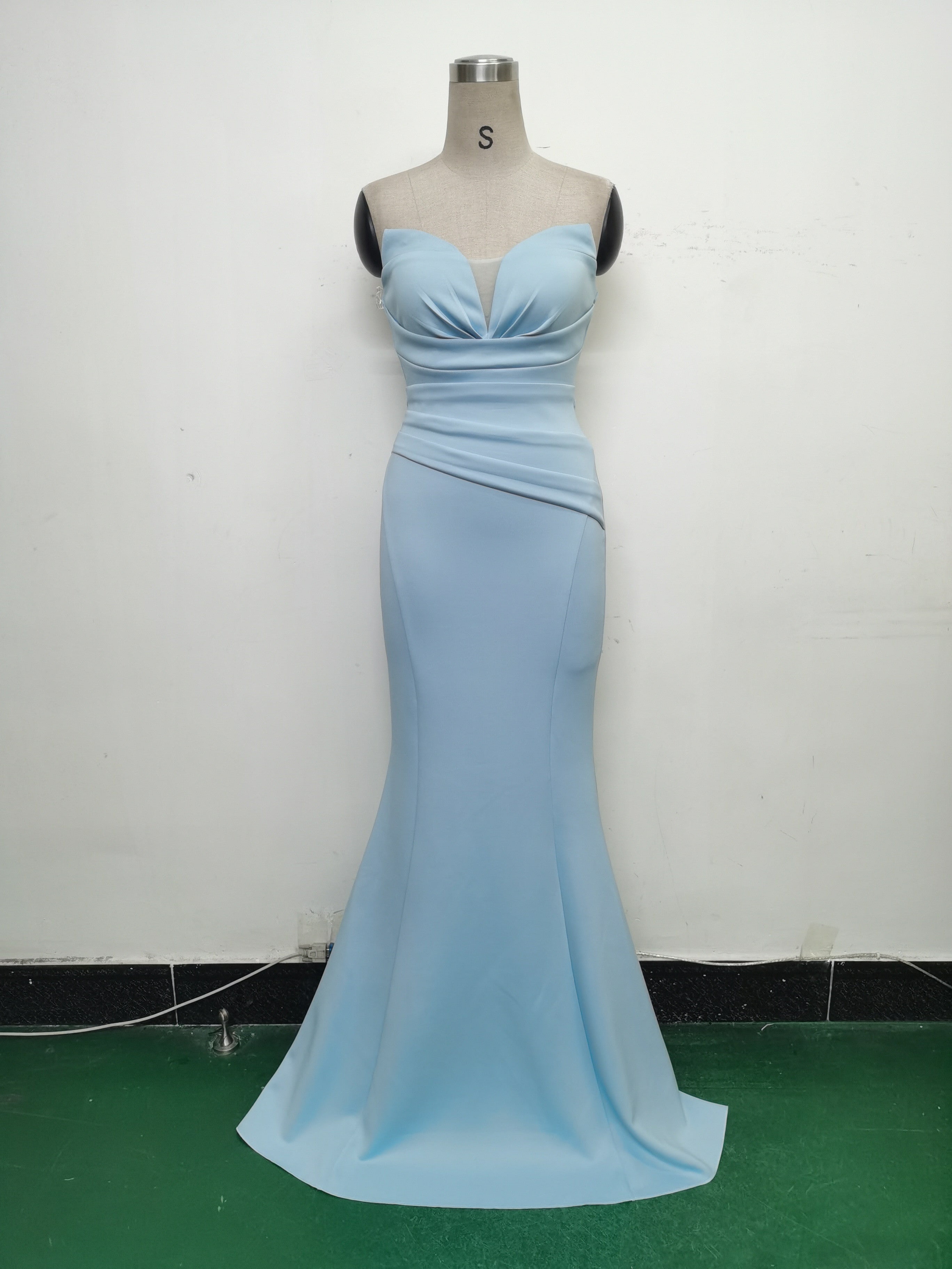 Women Sexy Off Shoulder Satin Evening Dress 18