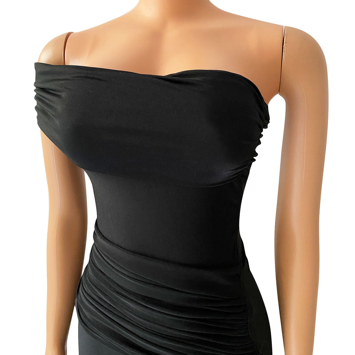 Autumn and winter women's fashion sexy Tight Fitting pleated swing dress 12