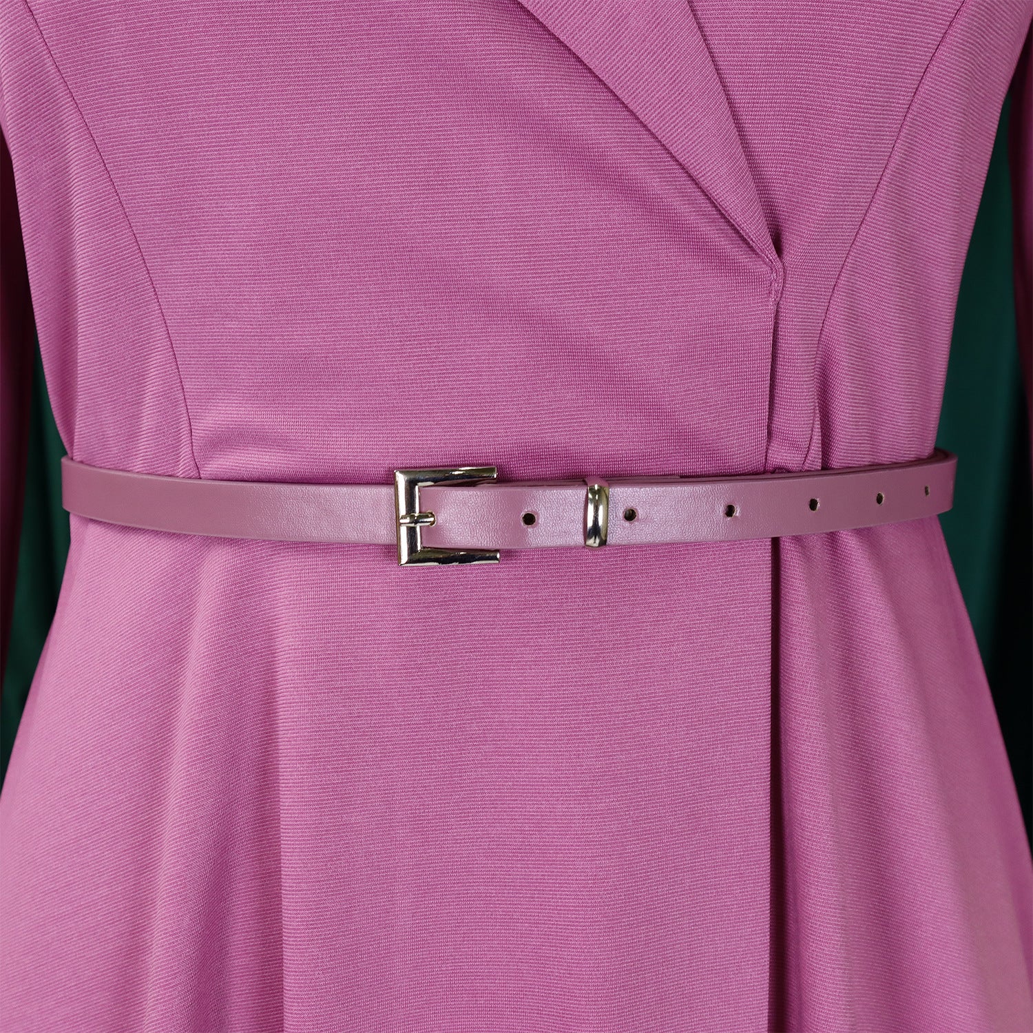 Women's Autumn Winter Fashion V-Neck Solid Color High Waist African Dress 21