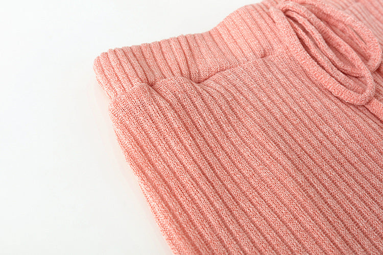 Spring Women Long Sleeve Loose Hooded Top and Pant Casual Two-piece Set 28