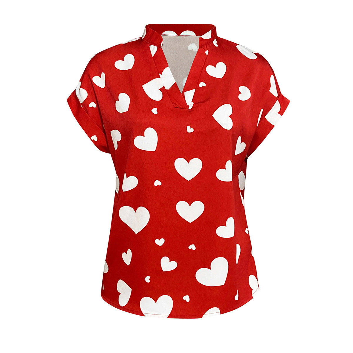 Women Heart Print Shirt 19