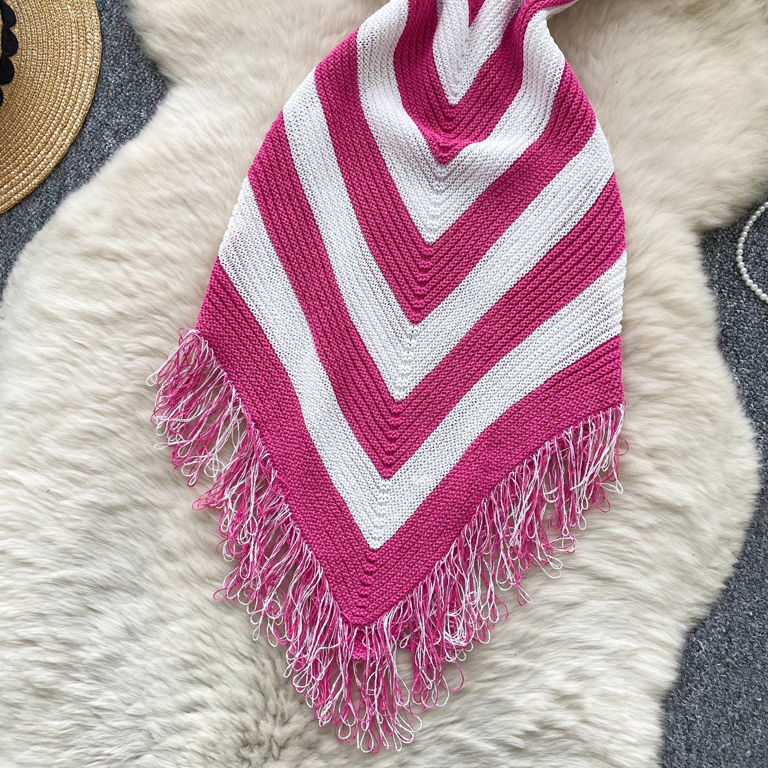 Holidays Women's Summer Color Matching Slim Irregular Tassel Dress 16