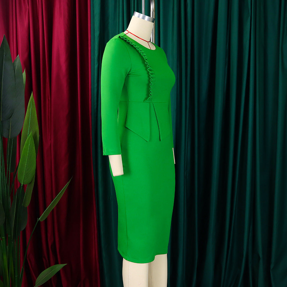 Women's Fall/Winter Chic Elegant Office African Dress 27