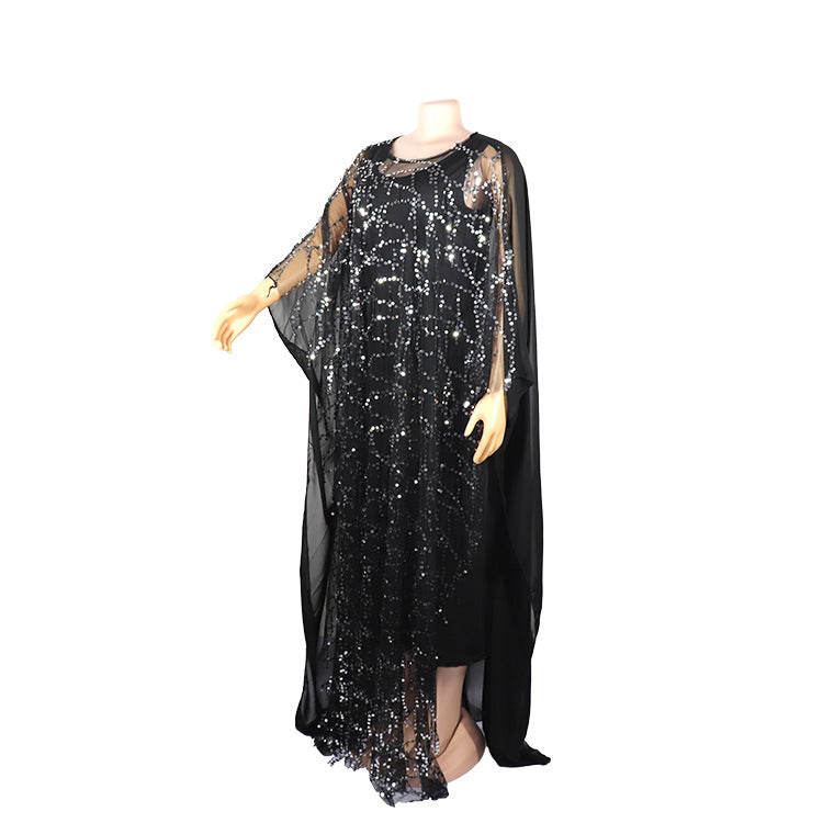 African Women beard sequin Maxi Dress 27