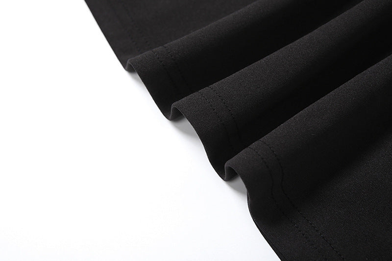 Women Spring Summer Solid Round Neck Backless Dress 17