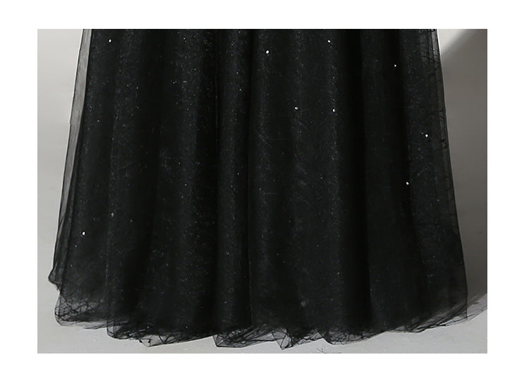 Black Evening Dress Plus Size Slim Fit Formal Party Long Dress （Processing time need 3-6 days） 8