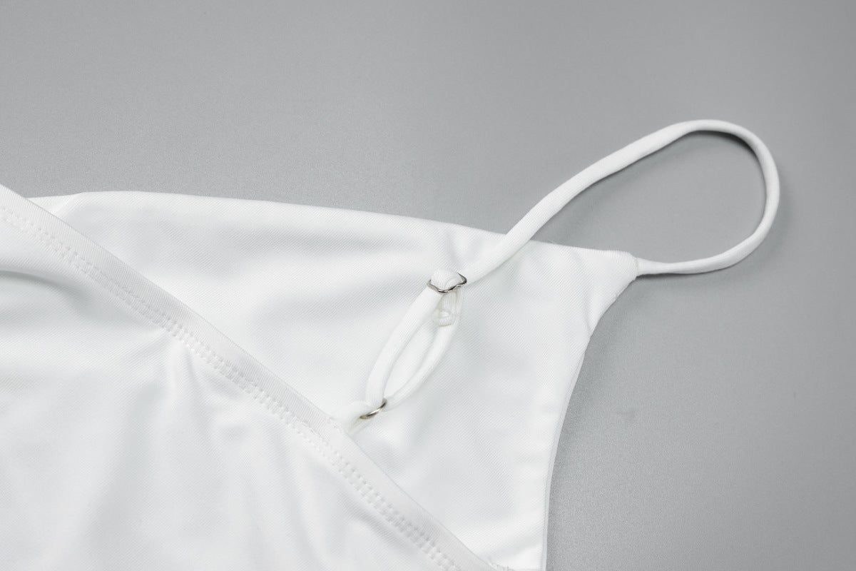 Women's Summer Solid Color Tank Top Butt-Lifting Shorts Sportswear Set 20