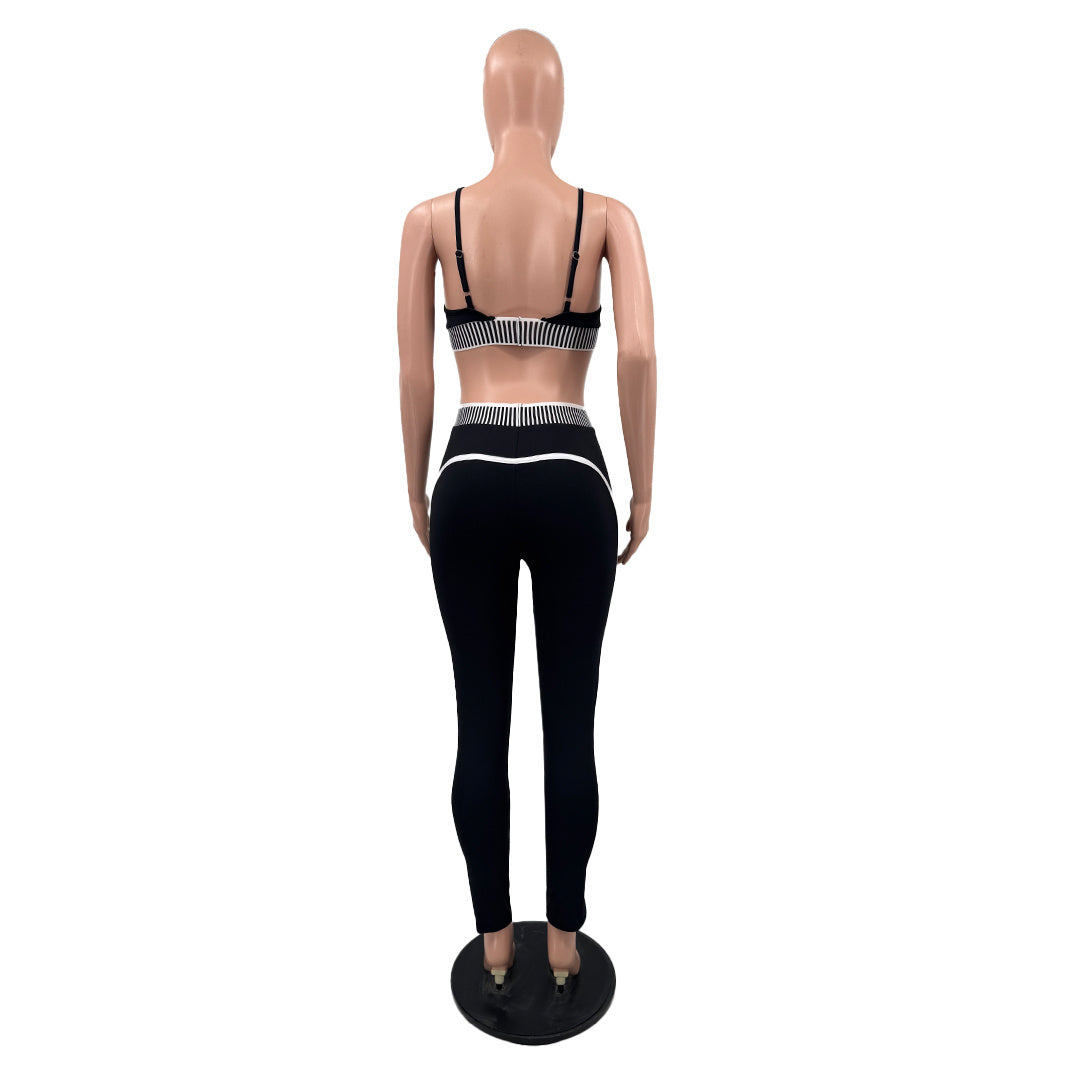 Women Fitness, Running, and Yoga Two-Piece Set (with Bra Pads) 6