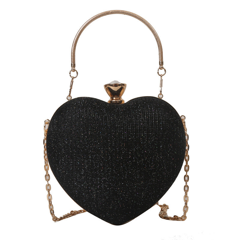 Women Heart Print chain handbag single shoulder crossbody small bag 9