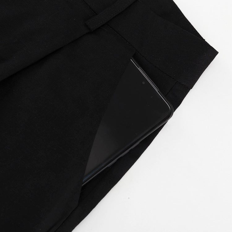 Women Linen summer casual sleeveless vest shorts Two Piece Set 22