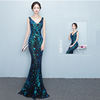 Elegant Long Sequins Plus Size Beauty Formal Party Evening Dress 13
