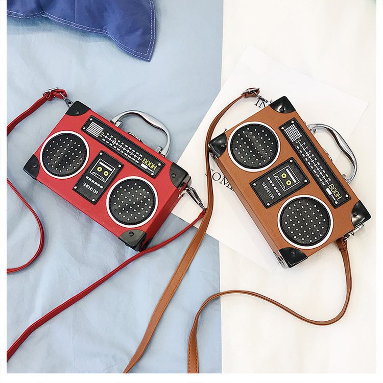 Radio Bag Box Shoulder Crossbody Bag Creative Style Funny Handbag For Women 23
