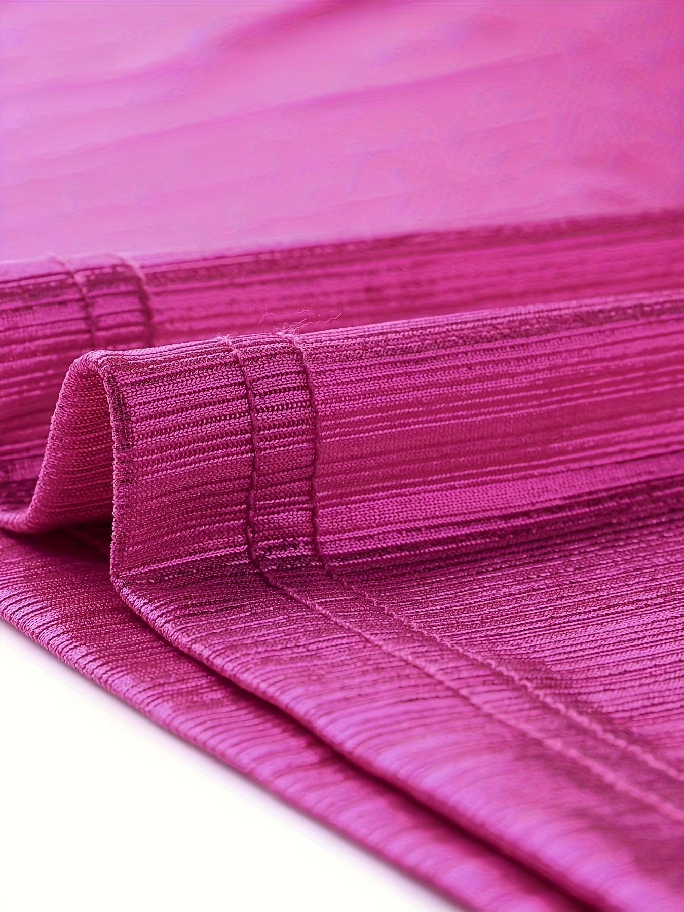 Summer Loos Plus Size Round Neck Solid Color Short Sleeve T-Shirt 14