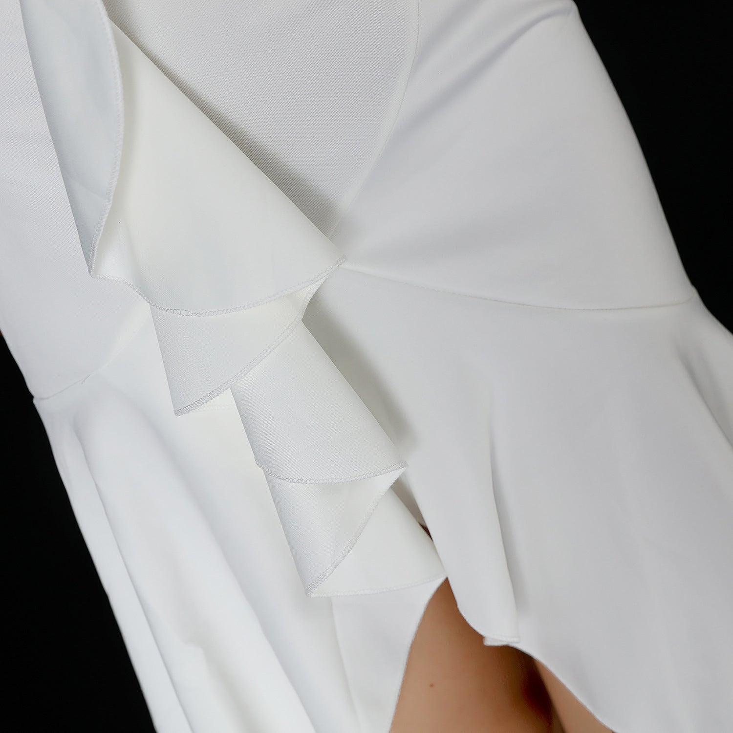 Formal Half Sleeve Solid Plain Irregular Mermaid Cocktail Dress 26