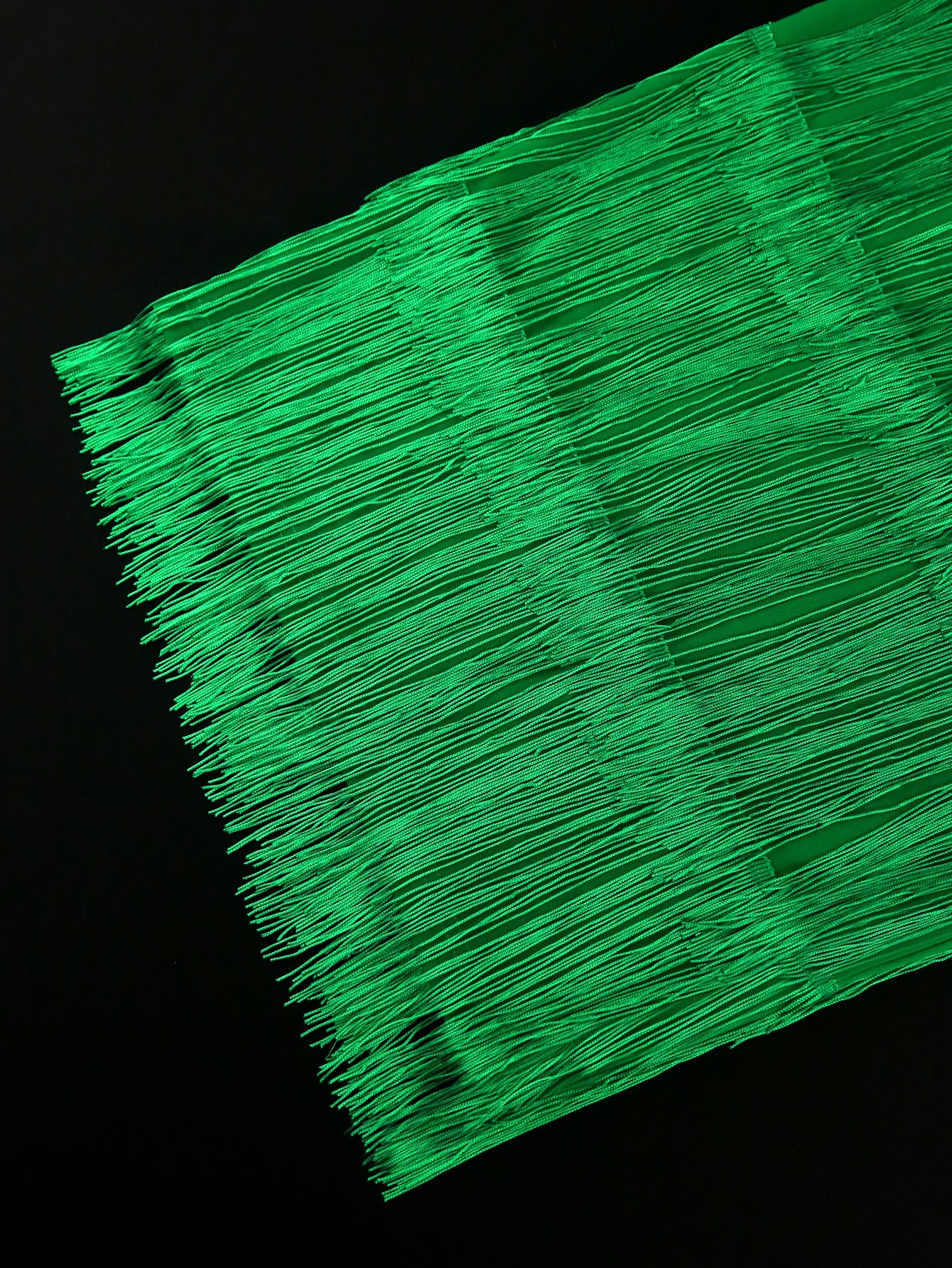 Sexy One-Shoulder Long-Sleeved High-Waist Slim Tassel Formal Party Evening Dress 14