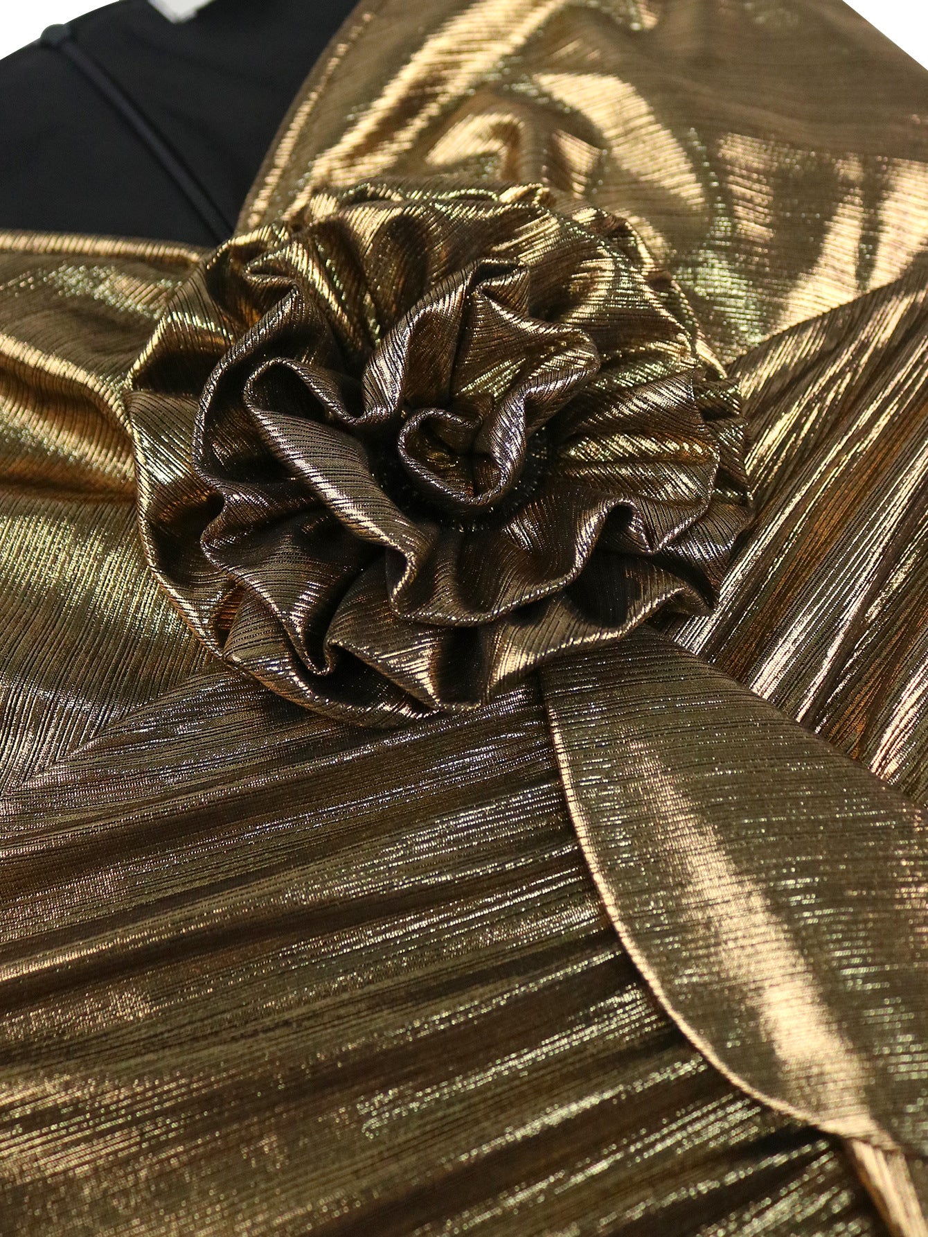 Summer Strapless Gold Party Dress Low-Back Sexy Chic Bodycon Dress 10