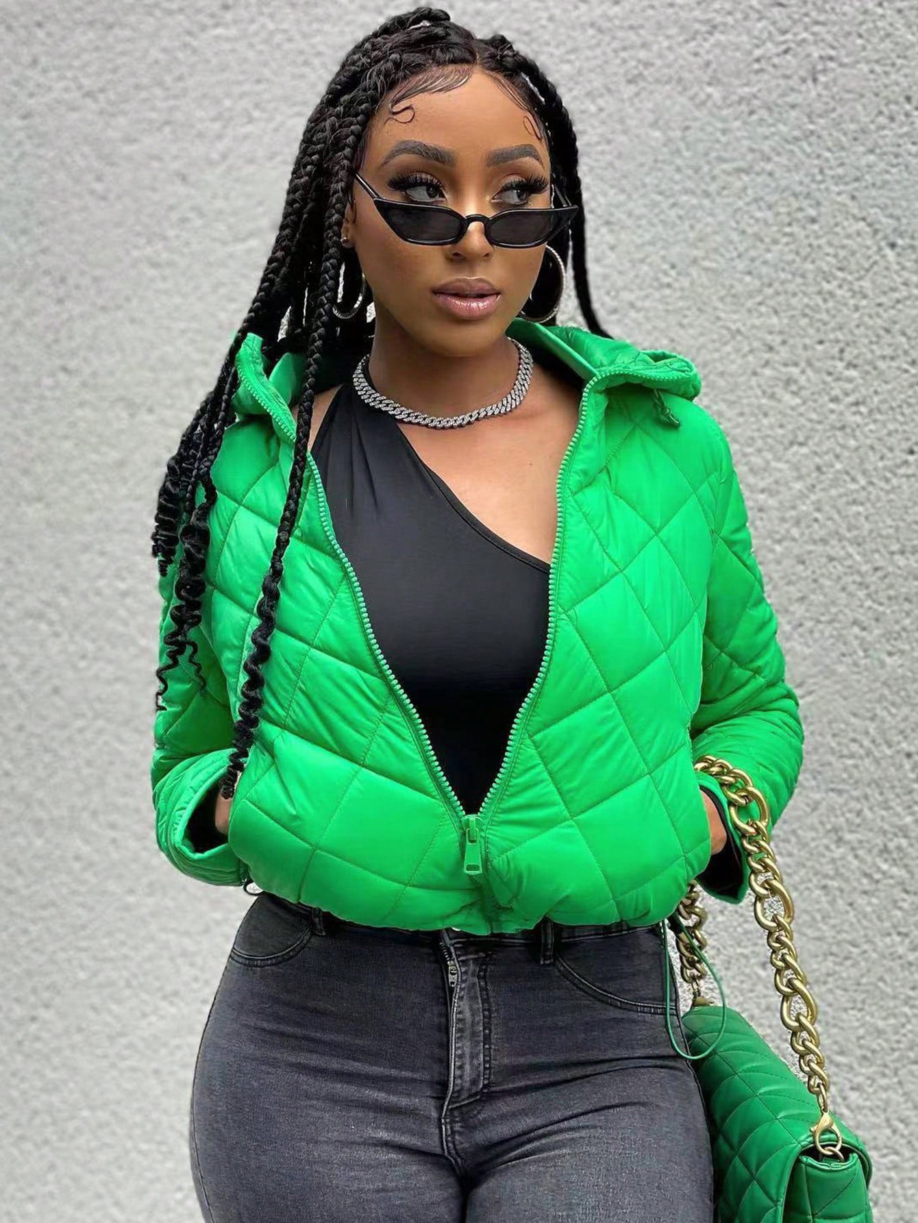 Women Fall/Winter Long-Sleeved Solid Hoodie