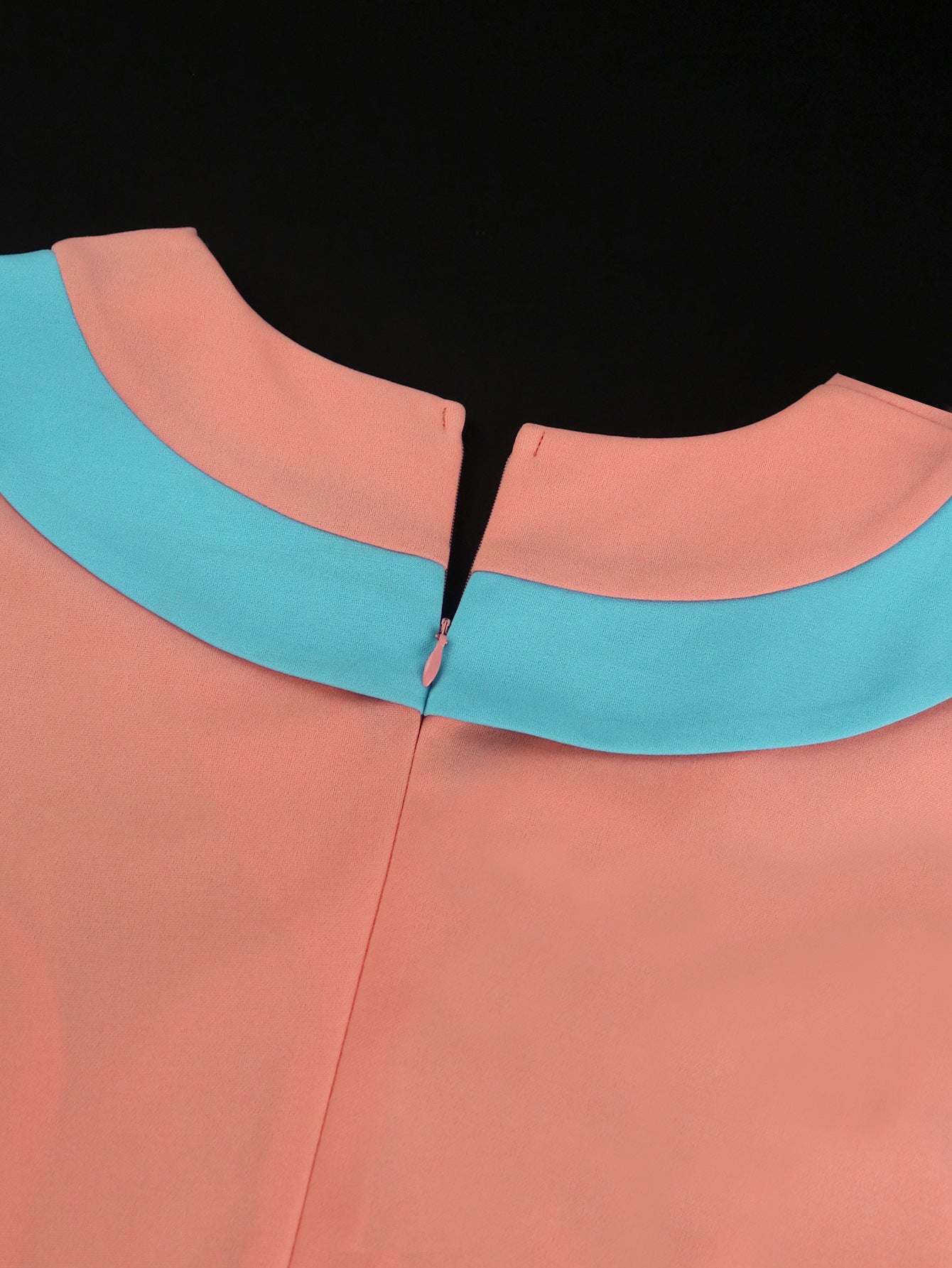 High-Waist Contrast Color A-Line Plus Size Formal Party Cocktail Dress 18