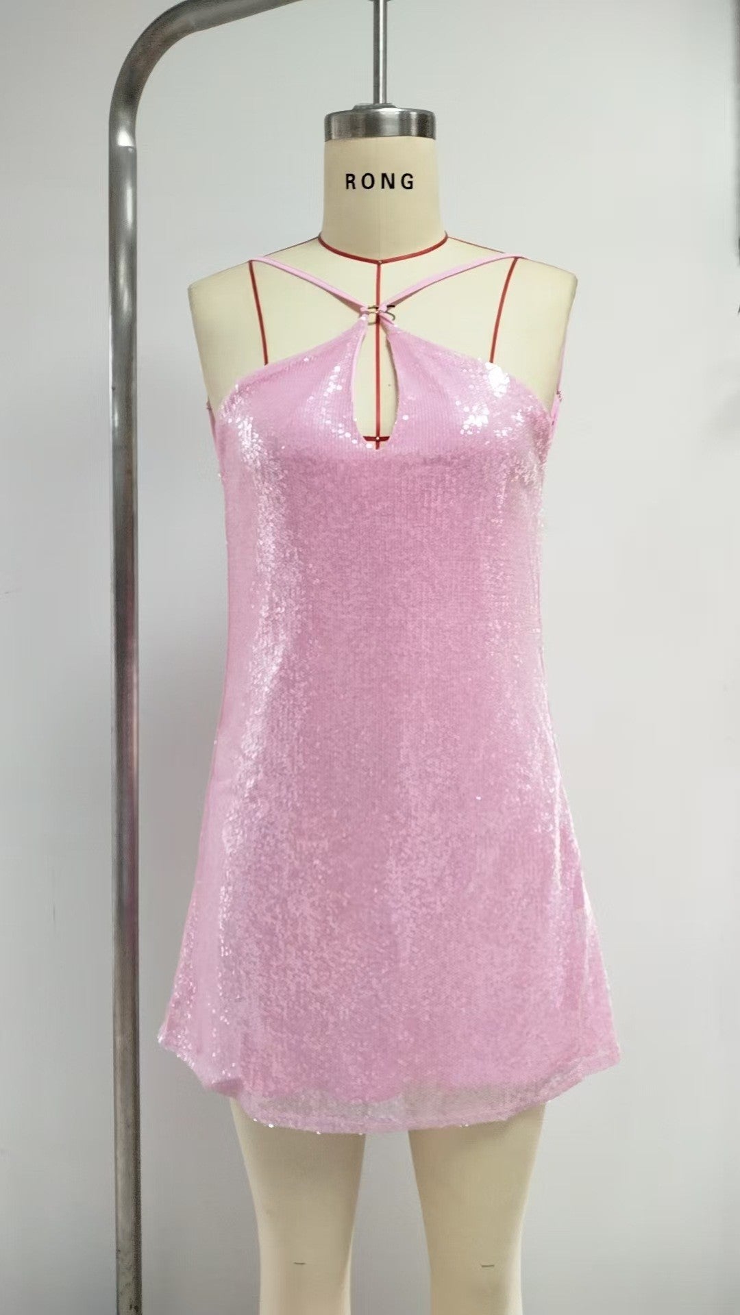 Women Backless Halter Neck sleeveless sexy bodycon dress 10