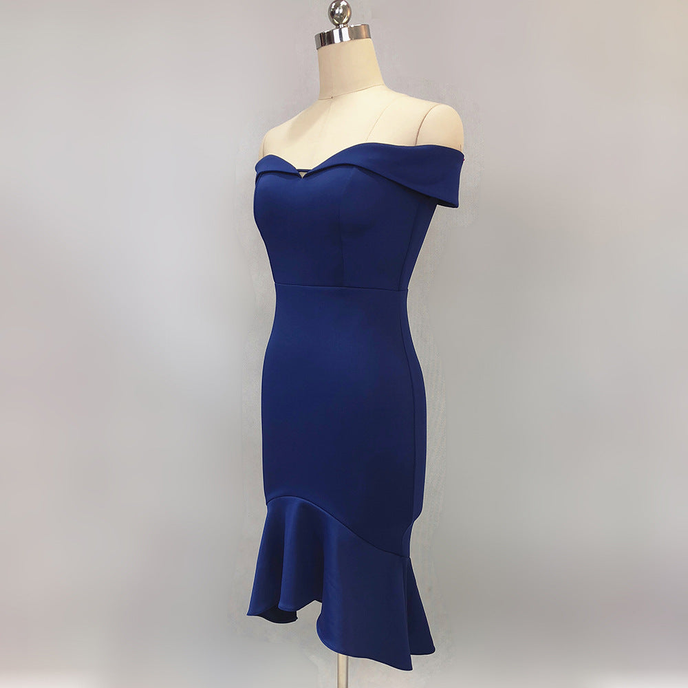 Women Spring Off Shoulder Mermaid Wedding Dress 14