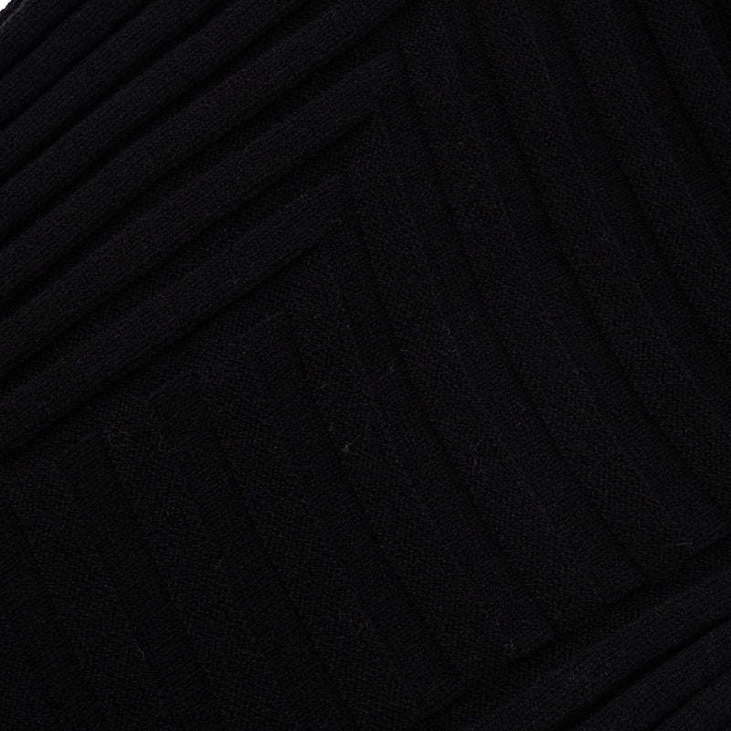 Women sexy contrast color Slash Shoulder Backless slit irregular dress 15