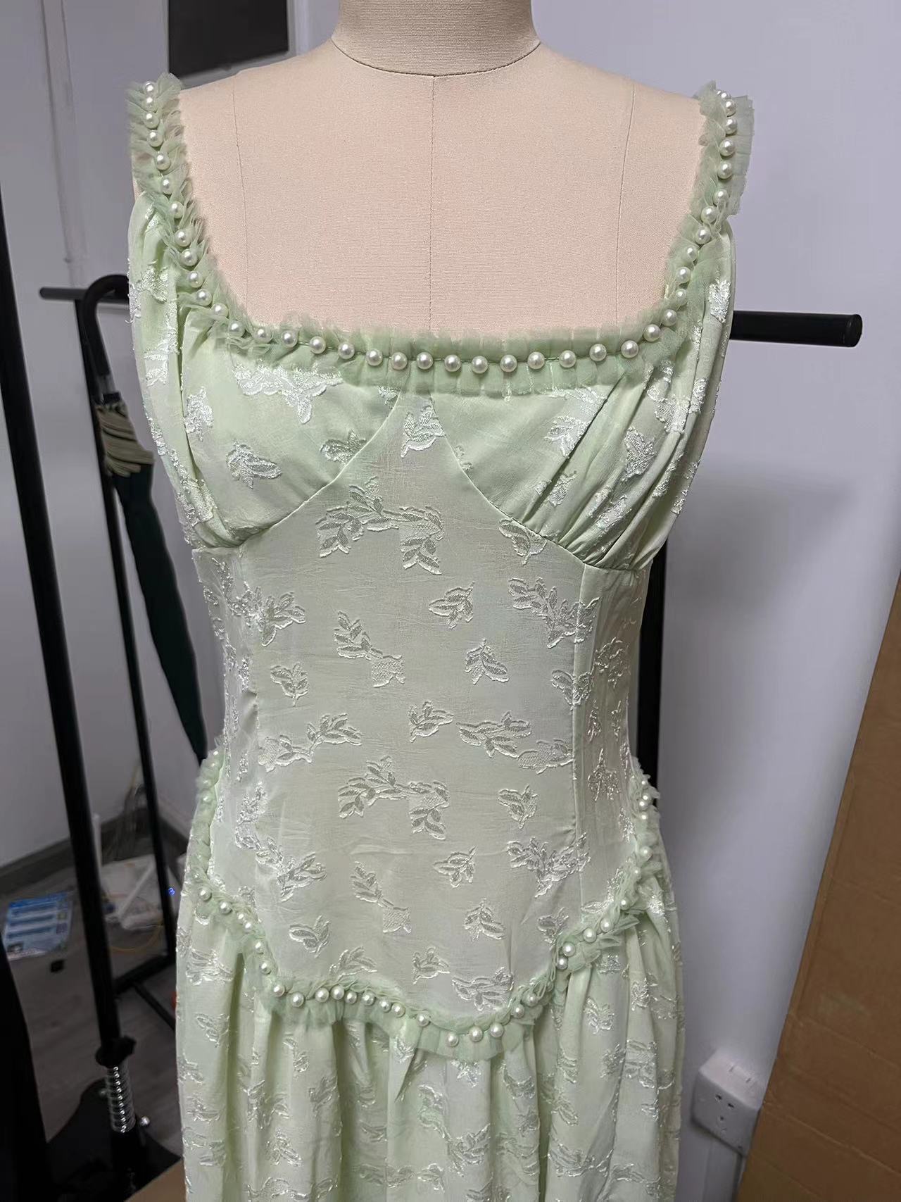 Women's U-Neck Strap Backless Chiffon Dress 6