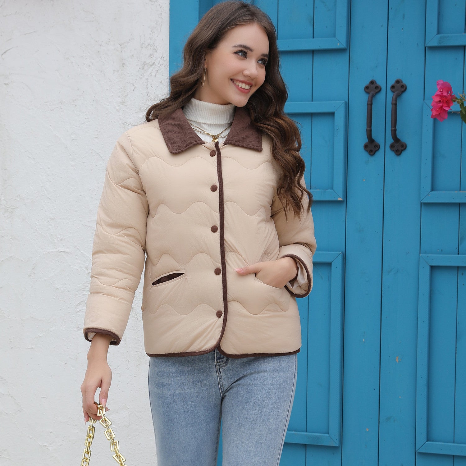 Cotton Padded Coat Spring And Autumn Fashion Women's Jacket 4