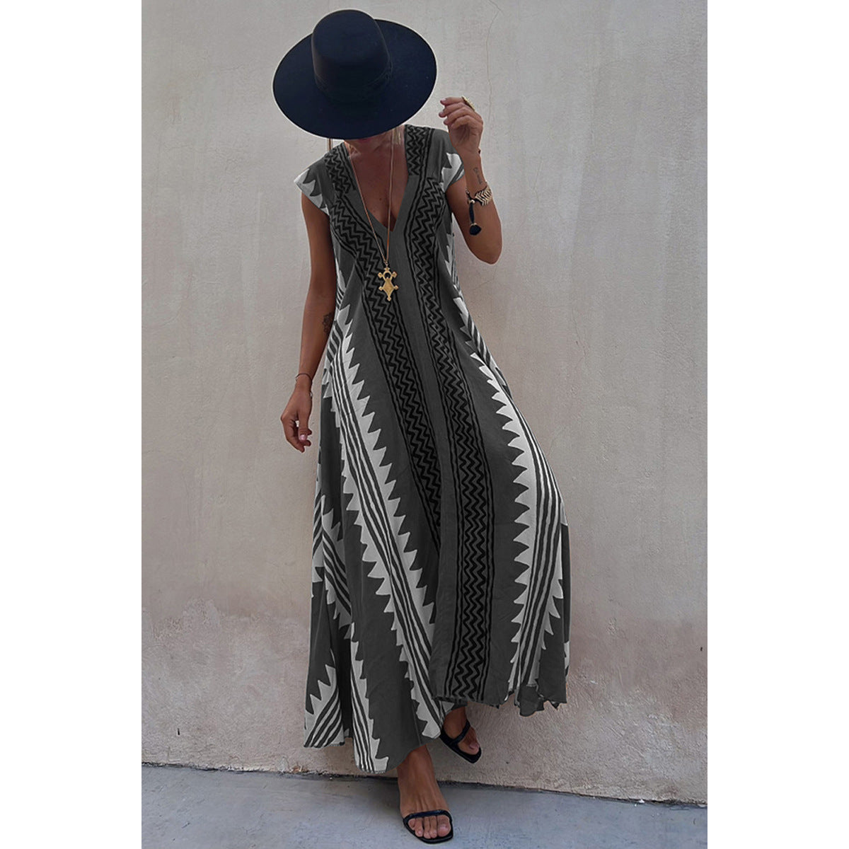 Casual Dress Holidays Women's Loose Maxi Dress 15