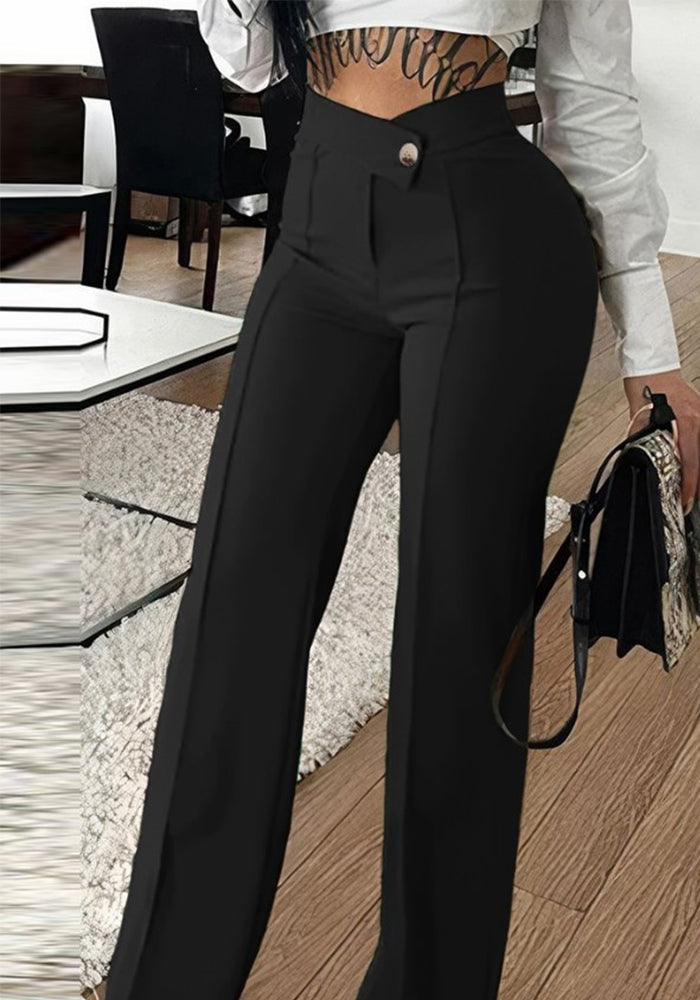 Autumn High Waist Fashion Casual Straight Women's Pants