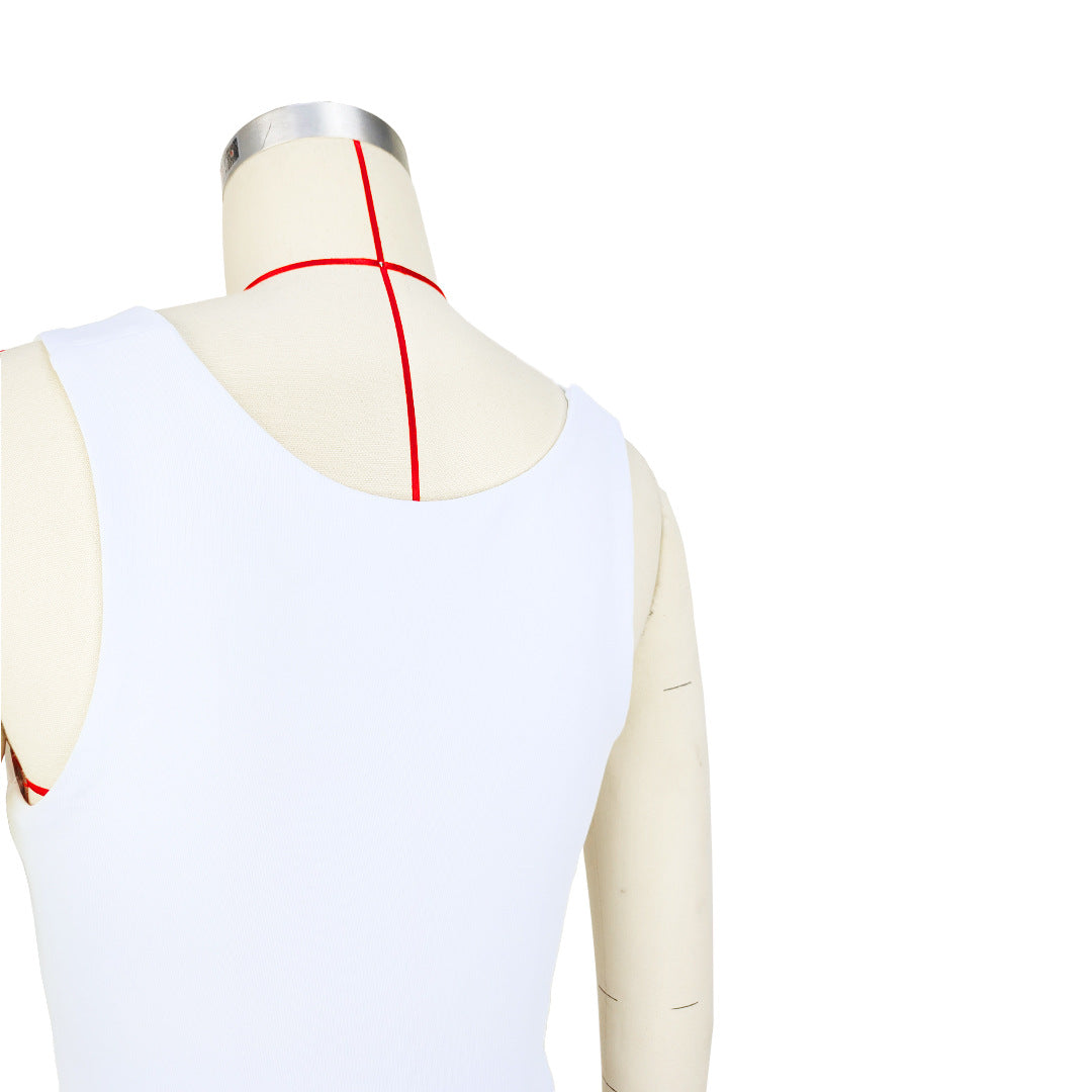 Women Solid Color Slim Cut Out Knot Bell Bottom Jumpsuit 22