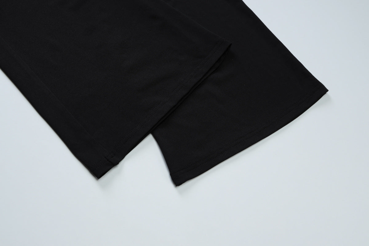 Summer Women’s Leopard Print Halter Neck Sleeveless Vest and Patchwork Bell Bottom Pants Set 13