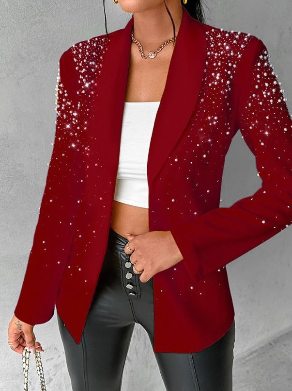 Fashionable Casual Beaded Blazer For Women 7