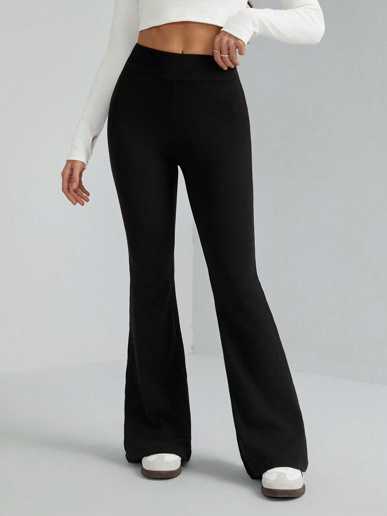 Women Stretchy Bell Bottom Pants 3
