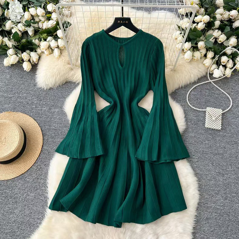 Women Knitting Sweater Dress 13