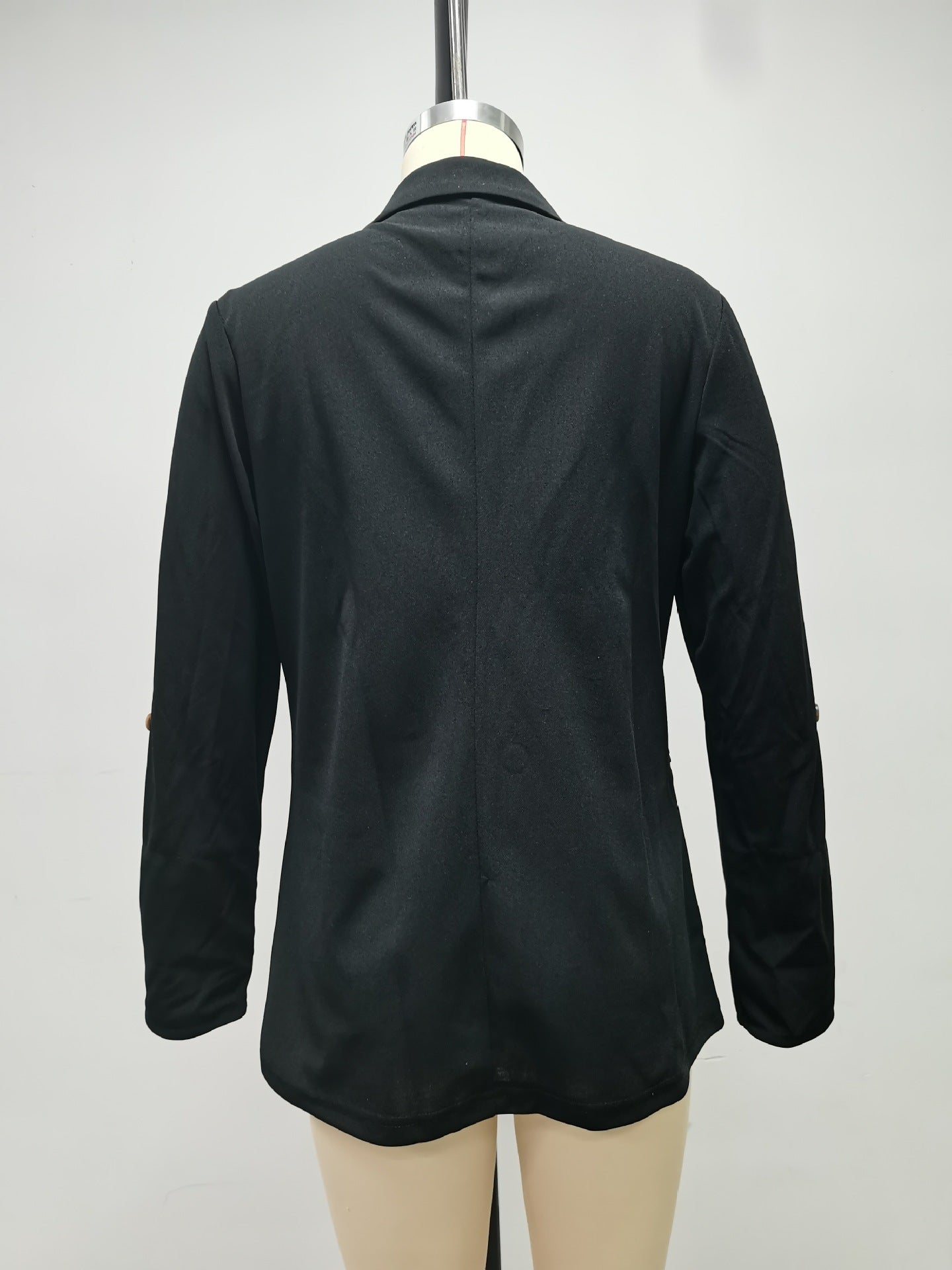 Autumn And Winter Fashion Patchwork Turndown Collar Slim Chic Blazer 29